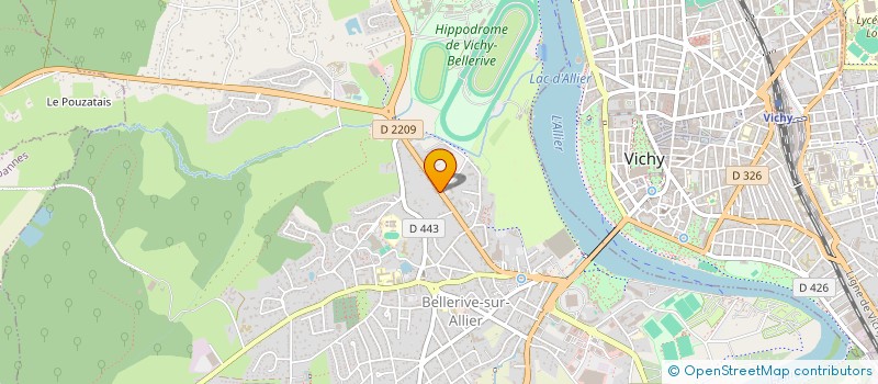 localisation de l'entreprise ALLIER PISCINES à BELLERIVE-SUR-ALLIER