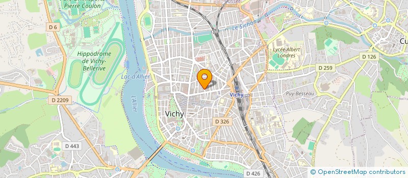 localisation de l'entreprise ALLIER PODO ORTHESES à VICHY