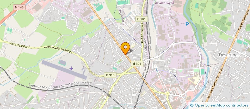 localisation de l'entreprise ALLIER RADIATEURS SARL à MONTLUCON