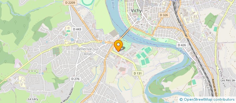 localisation de l'entreprise ALLIER RUNNING RANDO à BELLERIVE-SUR-ALLIER