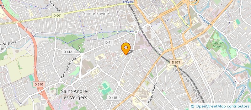 localisation de l'entreprise ALLIET  SAINT-ANDRE-LES-VERGERS