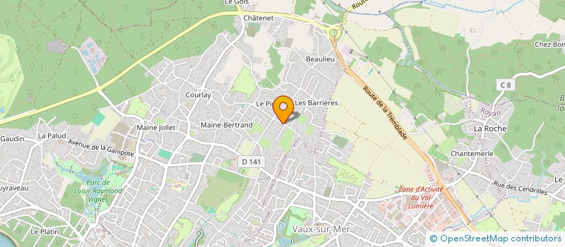 localisation de l'entreprise ALLIGATOR VTC  SAINT-PALAIS-SUR-MER