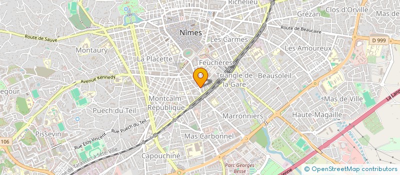 localisation de l'entreprise ALLIGATORS NIMES BASEBALL CLUB  NIMES