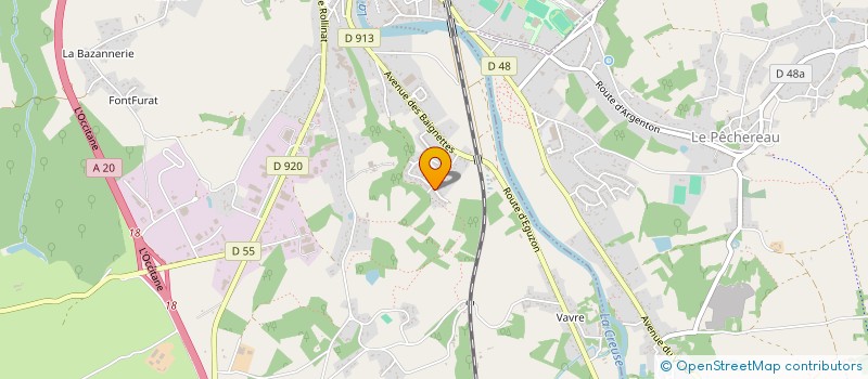 localisation de l'entreprise ALLIGNET FRERES à ARGENTON-SUR-CREUSE