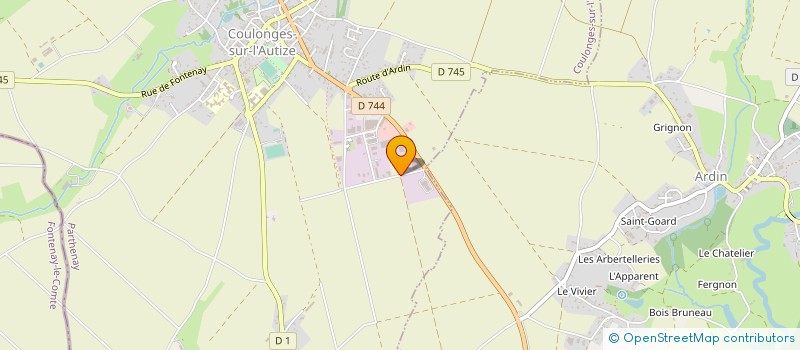 localisation de l'entreprise ALLIN-AGRI à COULONGES-SUR-L'AUTIZE