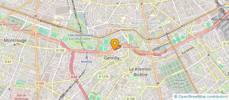 localisation de l'entreprise ALLINQUANT INFORMATIQUE à GENTILLY