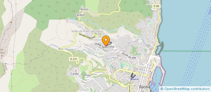 localisation de l'entreprise ALLINVEST à BASTIA