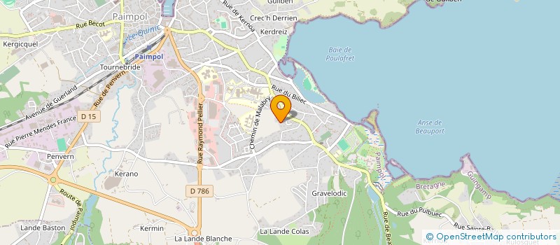 localisation de l'entreprise ALLIOT  PAIMPOL