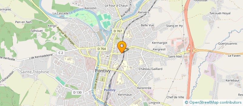 localisation de l'entreprise ALLIOUX MARCEL ET GISELE  PONTIVY