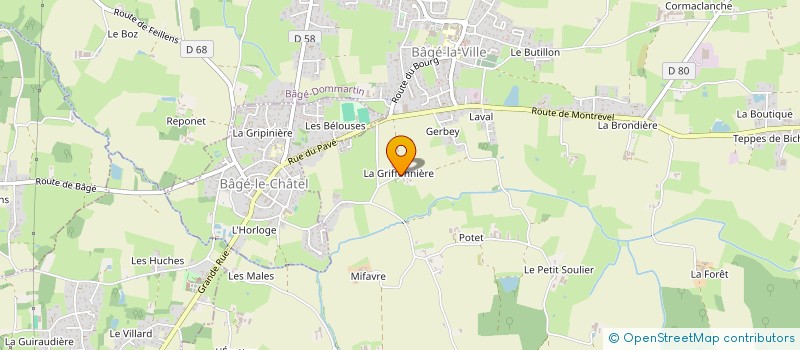 localisation de l'entreprise ALLISE à BAGE-DOMMARTIN