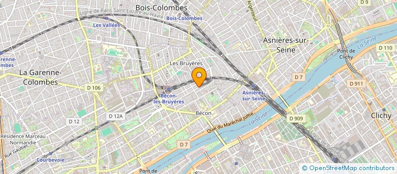 localisation de l'entreprise ALLIX à COURBEVOIE