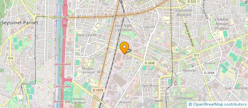 localisation de l'entreprise ALLMATRIX à GRENOBLE