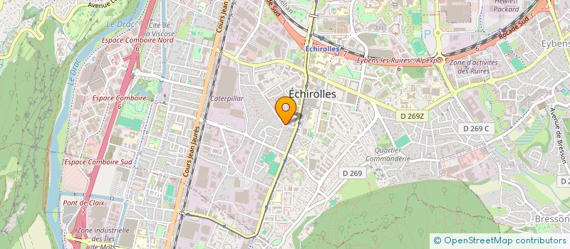 localisation de l'entreprise ALLME RESEAUX à ECHIROLLES