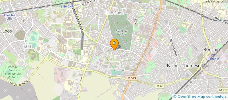 localisation de l'entreprise ALLO AMBULANCES à LILLE