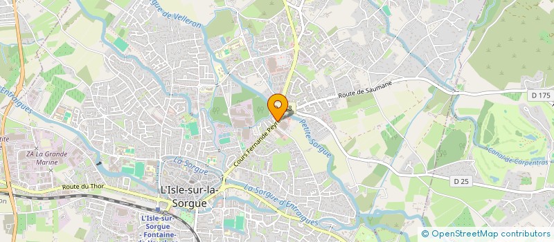 localisation de l'entreprise ALLO AMBULANCES L'ISLOISES  L'ISLE-SUR-LA-SORGUE