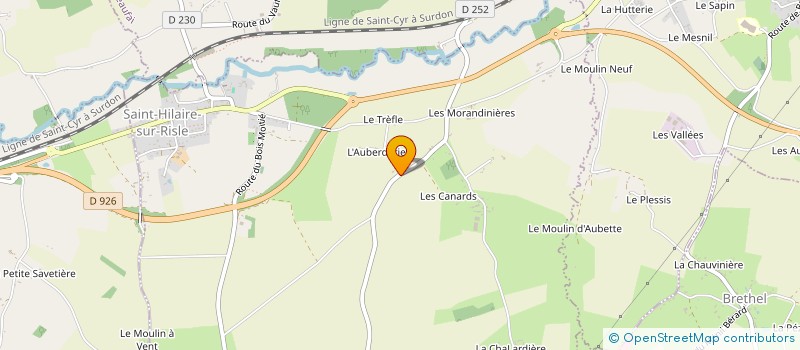 localisation de l'entreprise ALLO AMBULANCES MELOISES LINET à SAINT-HILAIRE-SUR-RILE