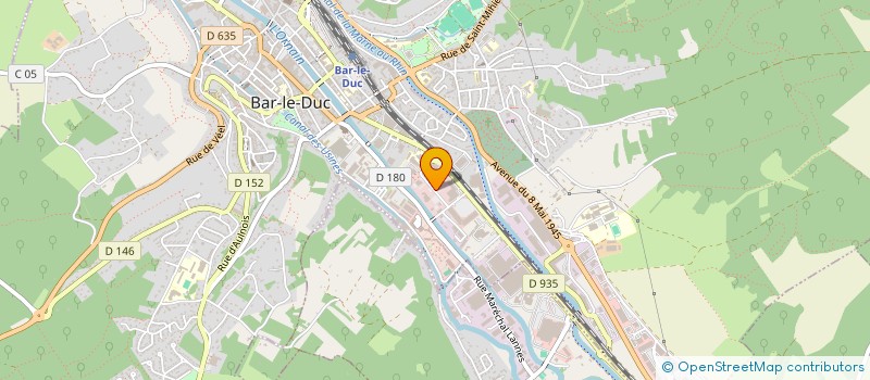 localisation de l'entreprise ALLO AMBULANCES MEUSIENNES à BAR-LE-DUC