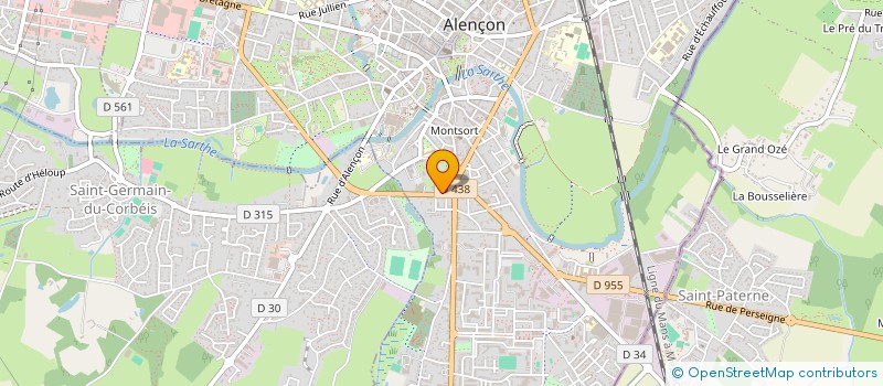localisation de l'entreprise ALLO AMBULANCES MOUSSET SARL à ALENCON