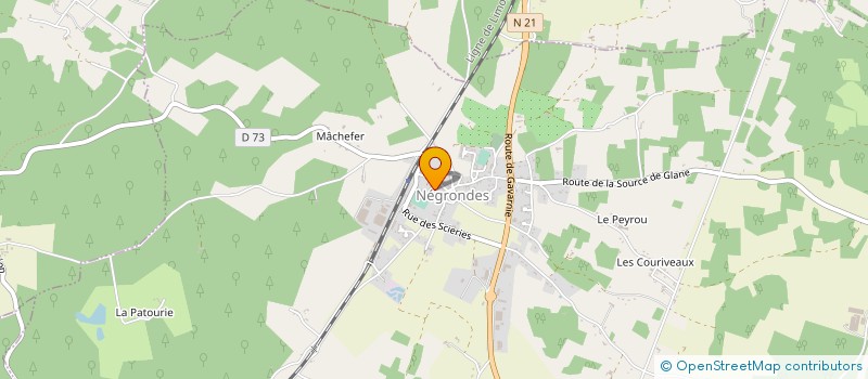 localisation de l'entreprise ALLO ARTISANS - MAISONS TRADIMAT à NEGRONDES