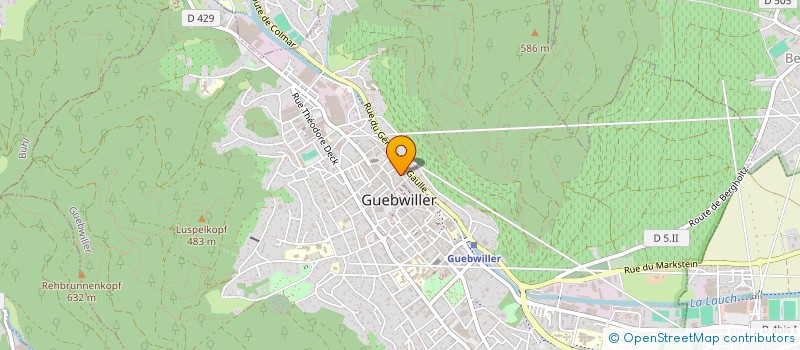 localisation de l'entreprise ALLO ASSISTANCE SERRURERIE 68  GUEBWILLER