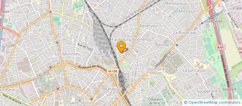 localisation de l'entreprise ALLO AUCAMVILLE TAXI à TOULOUSE