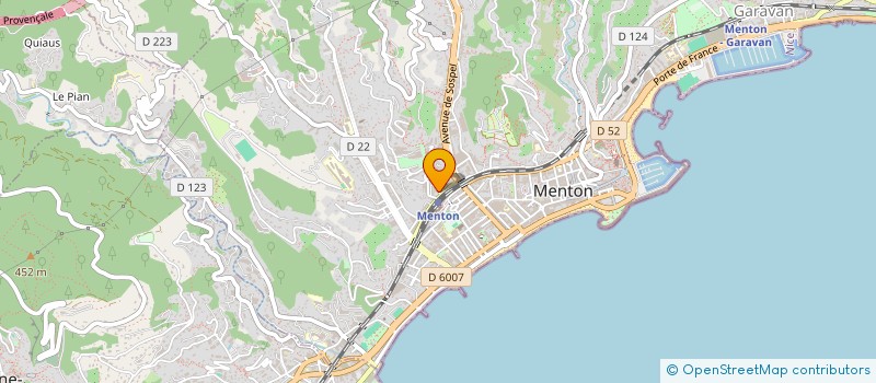 localisation de l'entreprise ALLO BAT à MENTON
