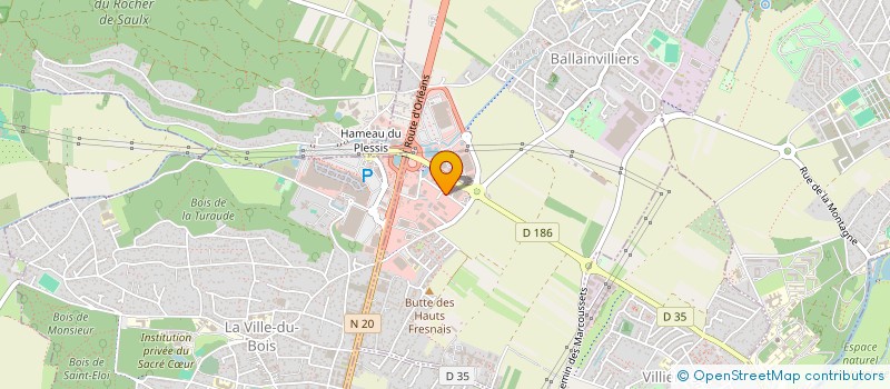 localisation de l'entreprise ALLO BENNE EXPRESS  BALLAINVILLIERS