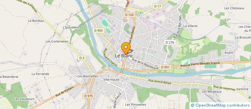 localisation de l'entreprise ALLO BRENNE INFORMATIQUE à LE BLANC