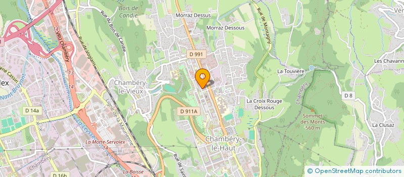 localisation de l'entreprise ALLO BURGER 73  CHAMBERY