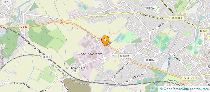 localisation de l'entreprise ALLO CENTRE AUTO à ANNEZIN
