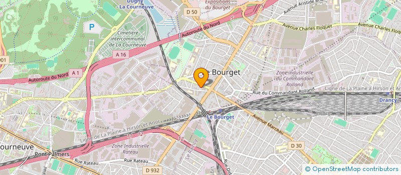 localisation de l'entreprise ALLO CHAUFFEUR à LE BOURGET