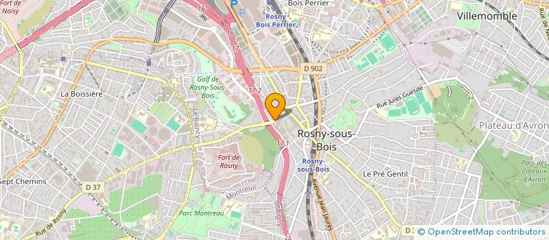 localisation de l'entreprise ALLO CITY à ROSNY SOUS BOIS