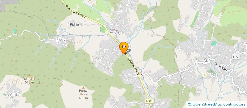 localisation de l'entreprise ALLO CLAUDE TAXI AJACCIO  ALATA