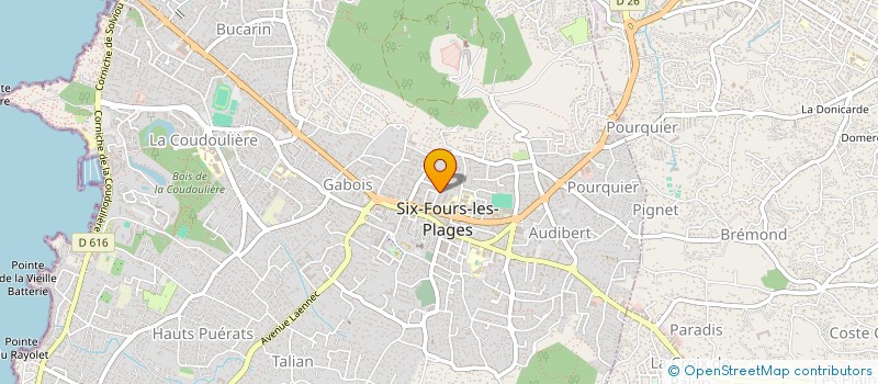 localisation de l'entreprise ALLO COIF à SIX-FOURS-LES-PLAGES