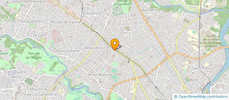 localisation de l'entreprise ALLO CONTROLE TECHNIQUE AUTO à NANTES