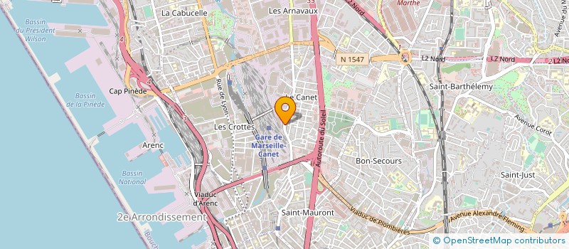 localisation de l'entreprise ALLO COURSE EXPRESS TRANSPORT à MARSEILLE