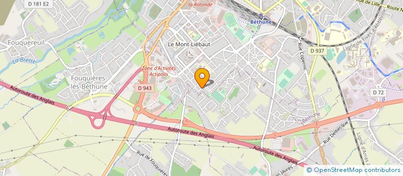 localisation de l'entreprise ALLO DECO PEINTURE  BETHUNE