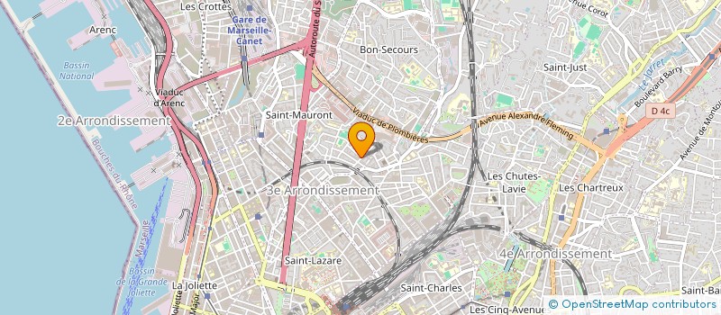 localisation de l'entreprise ALLO DECOMBRES à MARSEILLE