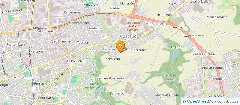 localisation de l'entreprise ALLO DOCTEUR PC à GUIPAVAS
