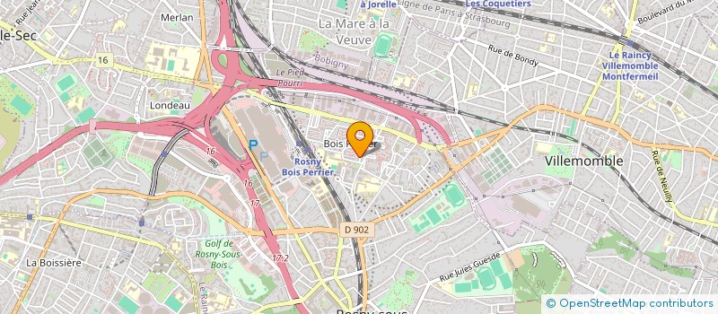 localisation de l'entreprise ALLO DRIVE à ROSNY-SOUS-BOIS