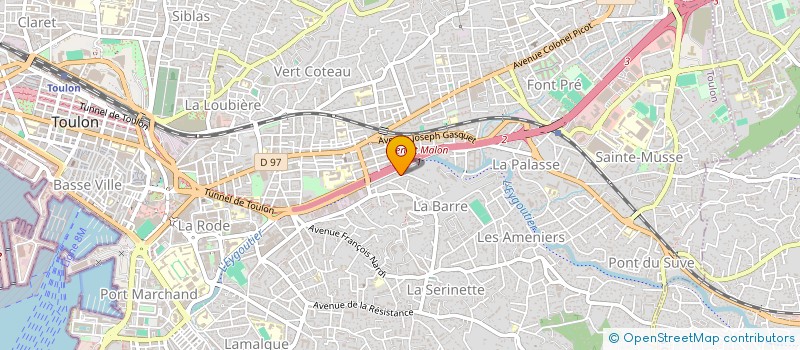 localisation de l'entreprise ALLO ENERGIE à TOULON