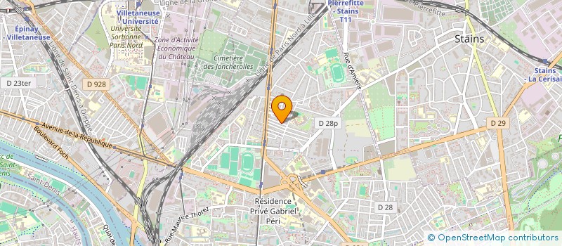 localisation de l'entreprise ALLO EPICERIE  PIERREFITTE-SUR-SEINE