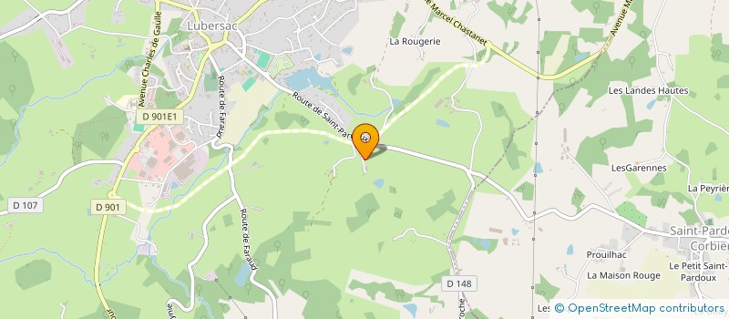 localisation de l'entreprise ALLO FRANCK AMBU  LUBERSAC