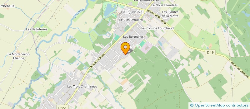 localisation de l'entreprise ALLO GARAGE MOBILE à LAILLY-EN-VAL