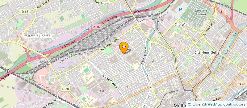 localisation de l'entreprise ALLO GAZ 68 à MULHOUSE