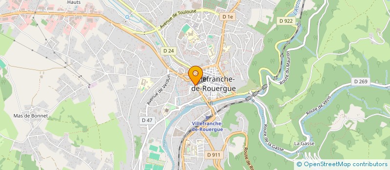 localisation de l'entreprise ALLO INFIRMIERES à VILLEFRANCHE-DE-ROUERGUE