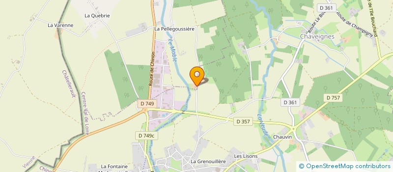 localisation de l'entreprise ALLO JP TAXI  CHAMPIGNY-SUR-VEUDE