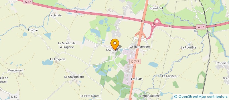 localisation de l'entreprise ALLO LOLO PLOMBIER CHAUFFAGISTE à AUBIGNY-LES CLOUZEAUX