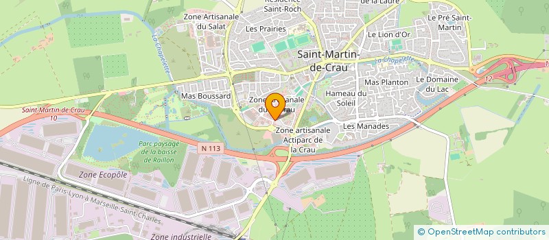 localisation de l'entreprise ALLO MA POULE  SAINT-MARTIN-DE-CRAU