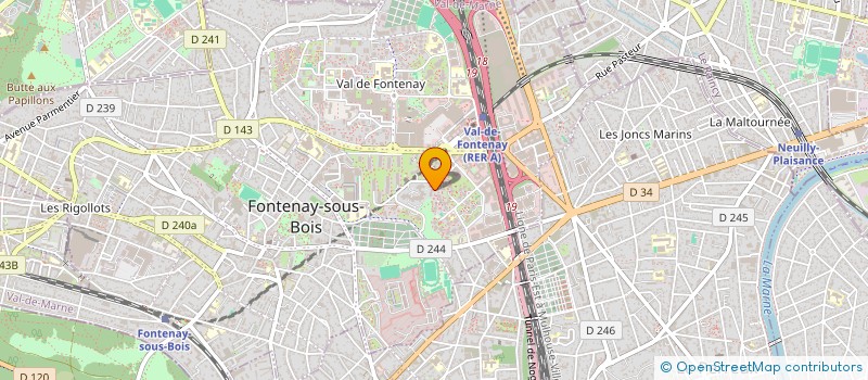 localisation de l'entreprise ALLO MA'RIZ à FONTENAY-SOUS-BOIS